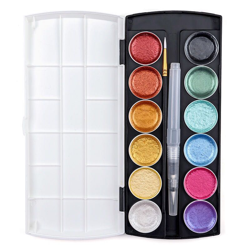 Wholesale 12 colors Artist Watercolor Paint Set For Painting