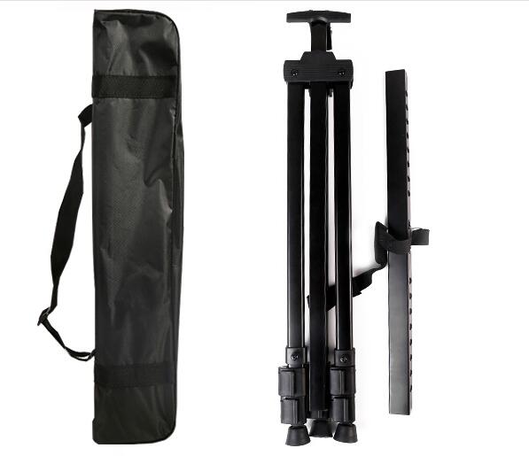 Black Adjustable Portable Art Easel Metal Telescopic Tripod Display Stand for Painting