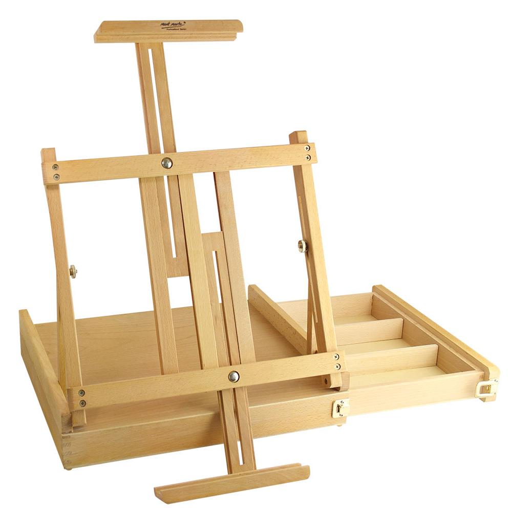 Mont Marte Big Desk Easel Wood with box, art easel, artist easel