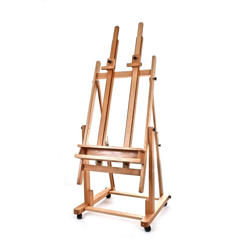 Hot Quality Wood Sketch Painting Twin Canvas Holder Studio Wood Easel
