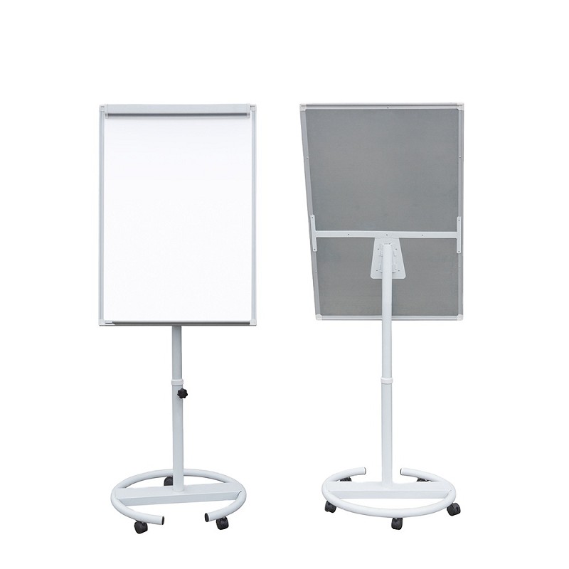 Casters Movable Round Metal Base Dry Erase Children's Mobile Kids Magnetic Whiteboard Easel