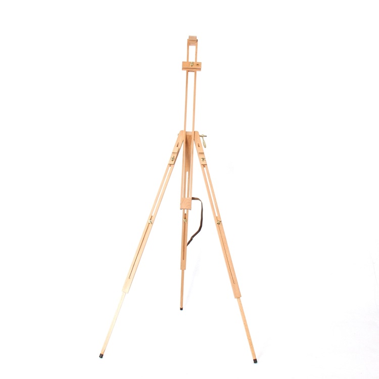 High Quality Corrosion Resistant Popular Hand Sanded Beech Wooden Art Triangular Easel