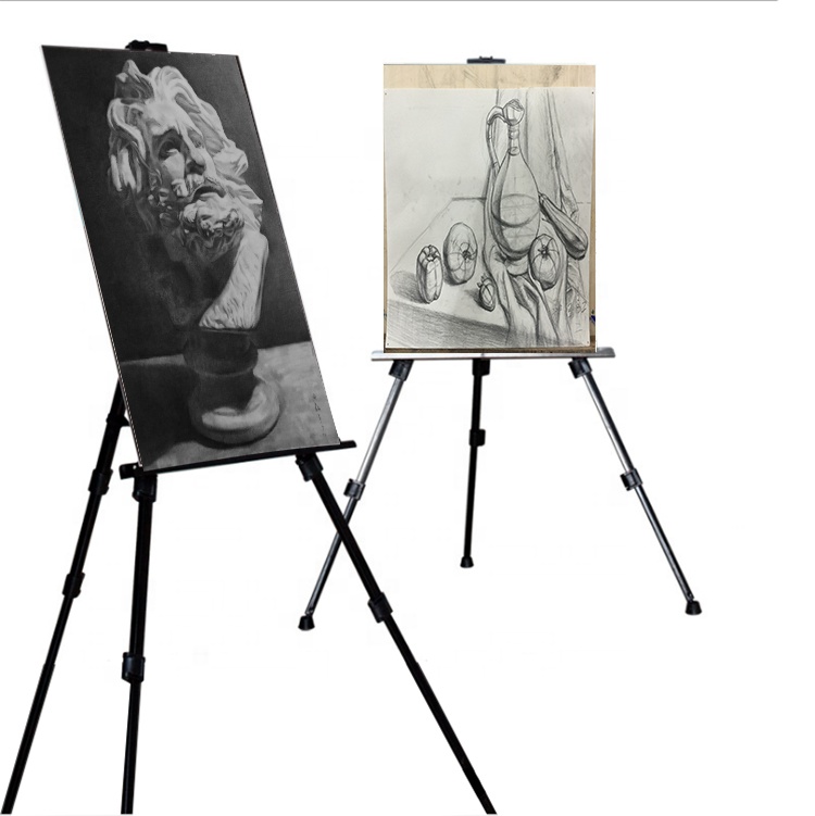 Ultra Thick Iron Display Plein Air Aluminum Easy to Carry and Set up Easel for Painting