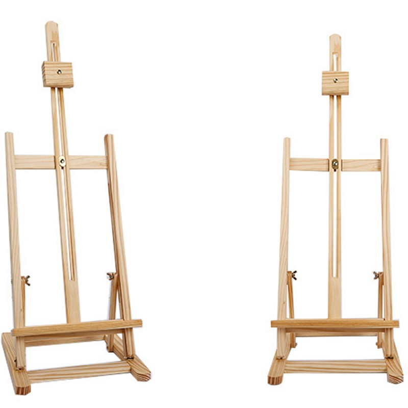 Factory direct sale high quality wooden mini easel custom foldable table desk easel for display