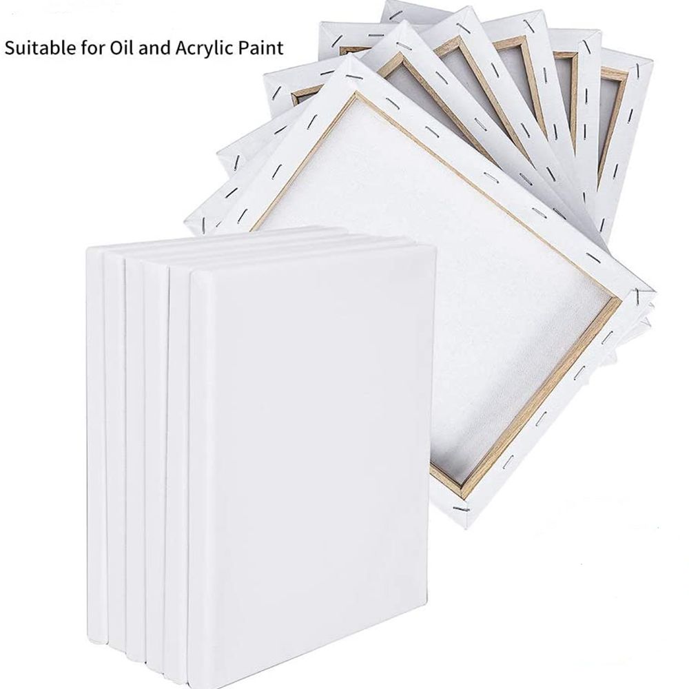 Wholesale Stretched Canvas Blank Cotton Canvas Panel Custom Stretched Canvas Board for Art Oil Paint