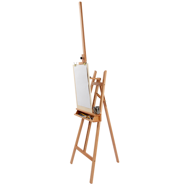 High quality wooden floor beginner's tripod easel display stand easel