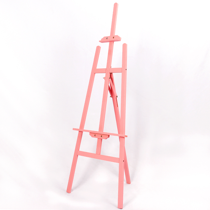 Wholesale high quality beginner's simple art tripod stand easel - pink