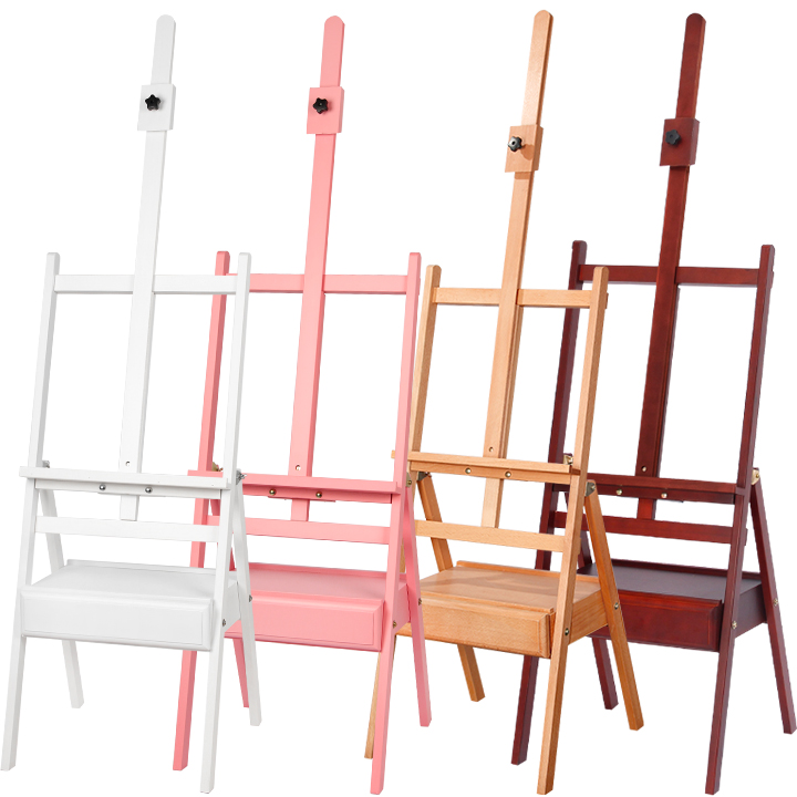 Factory custom wood painting easels, multi-color optional with drawer easels