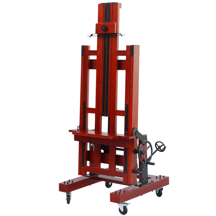 High quality professional master beech wood easel art professional with castor easel