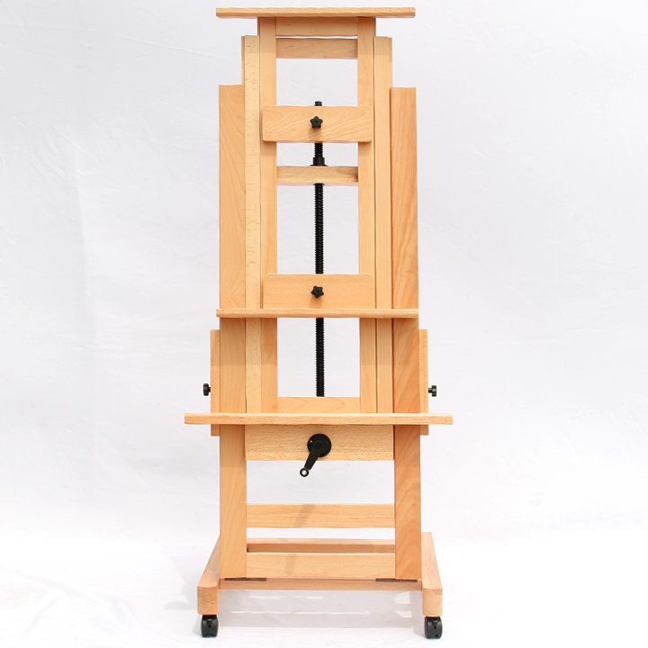 Master professional beech easel sketch painting display easel with wheels
