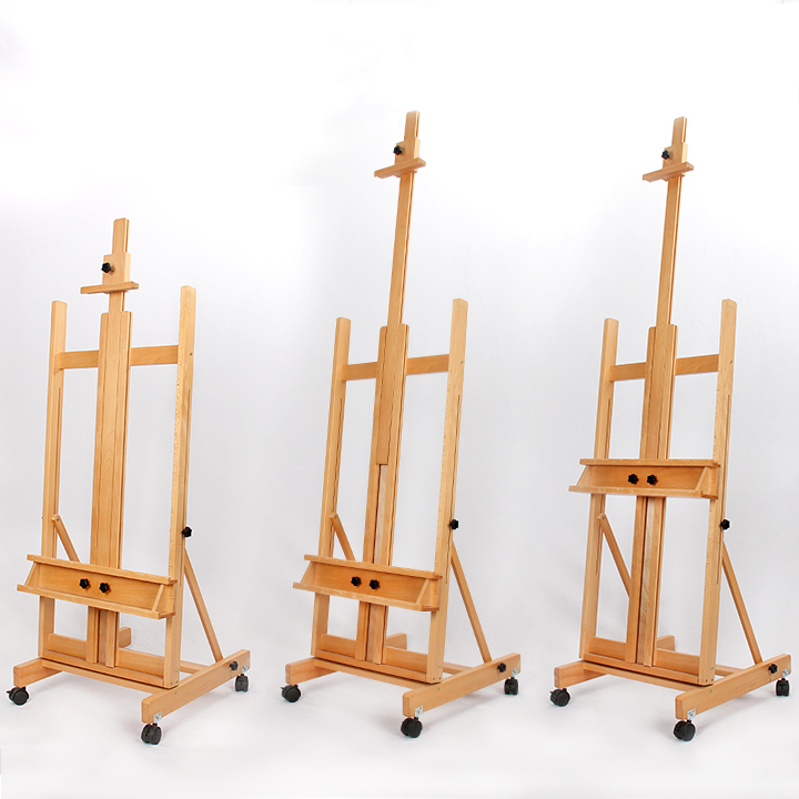 Movable advertising display easel, painting sketch wood easel, suitable for children and adults