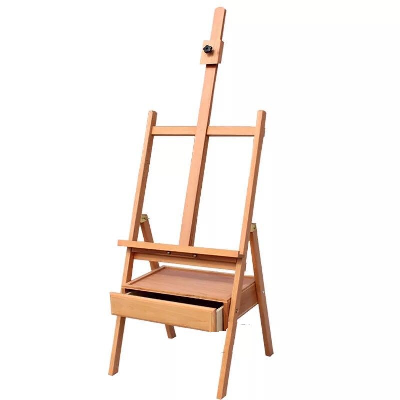 Solid Wood Easel Drawer Type Wooden Bracket Type Children Adult Oil Painting Sketch Beech Wood Studio Easel