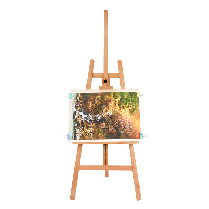 Amazon hot beech wood material large painting wooden art stand easel