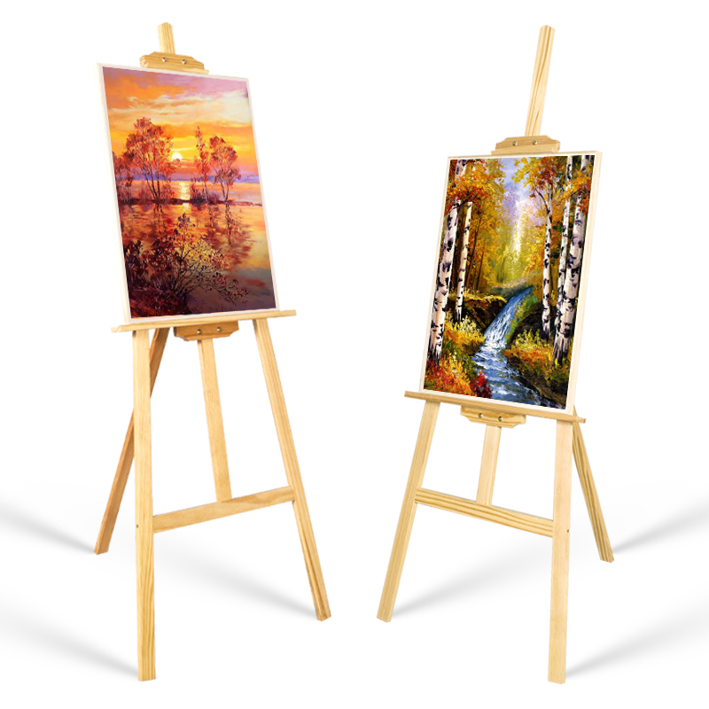 150cm Professional pine easel sketch display rack used for artist painting easel art