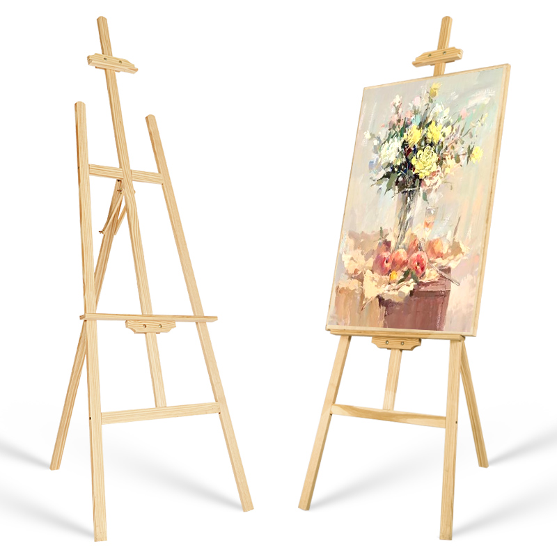 Large easel for learning wood easel for artist drawing gouache oil painting easel
