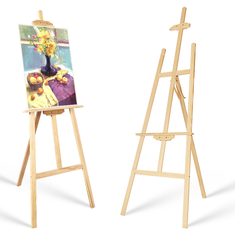 Multifunctional adjustable wood easel art painting learning easel for artist easel