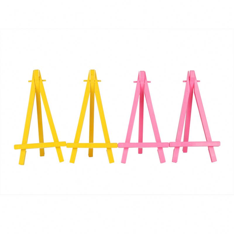 High Quality Mini desktop easel plastic children easel pine small easel miniature mobile phone display stand For Wholesale