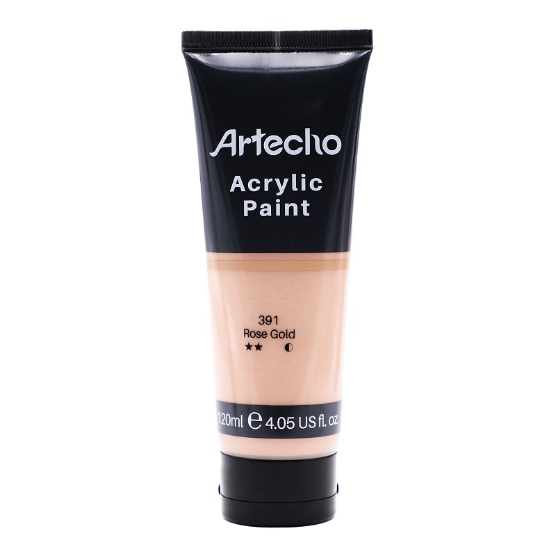 Acrylic Paint for Art Paints, Decorate, Rose Gold 4.05 Ounce/120ml Acrylic Paint Supplies for Wood, Fabric, Crafts, Canv