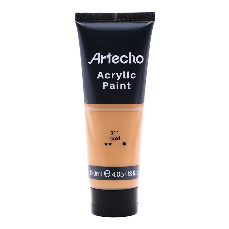 Acrylic Paint for Art Paints, Decorate, Gold 4.05 Ounce/120ml Acrylic Paint Supplies for Wood, Fabric, Crafts, Canvas