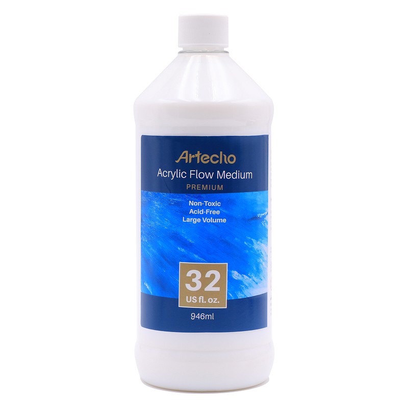 Pouring Effects Medium Premium Acrylic Flow Medium 32oz for acrylic painting