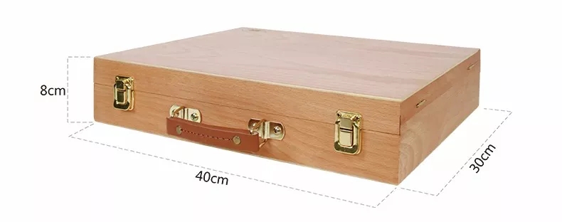 china art supplies wooden box paintbox Wooden Painting Set Box