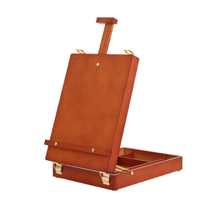 2021Art Supplies Walnut Box Easel Sketchbox Painting Storage Box for sketching