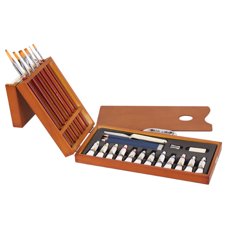 2021 Art Supplies Watercolour wooden box Art set for Aritst student