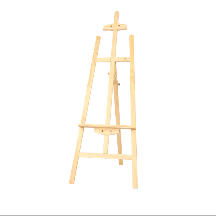 2022 Art supplies Promotion Nice Quality Cheapest Pine Wood Display Floor Easel for art beginner