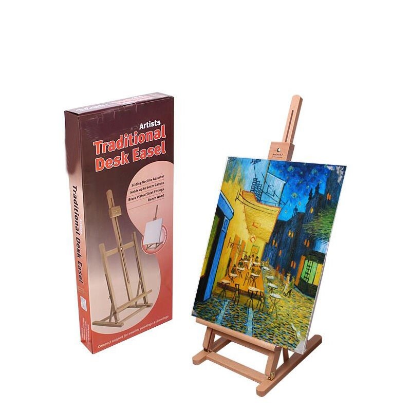 Amazon Hot Selling Traditional Desk Easel, Adjustable Wood Easel Perfect for use for painting or display purposes