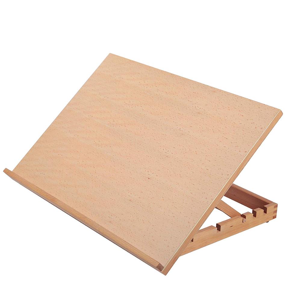 professional adjustable wooden table display easel