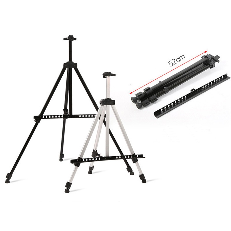 art supply aluminum field floor easel with bag for tabletop