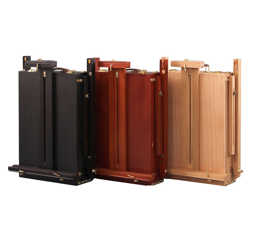 Artist Professional French Style Field and Studio Sketch box Easel with Artist Drawer, Palette, Premium Beechwood