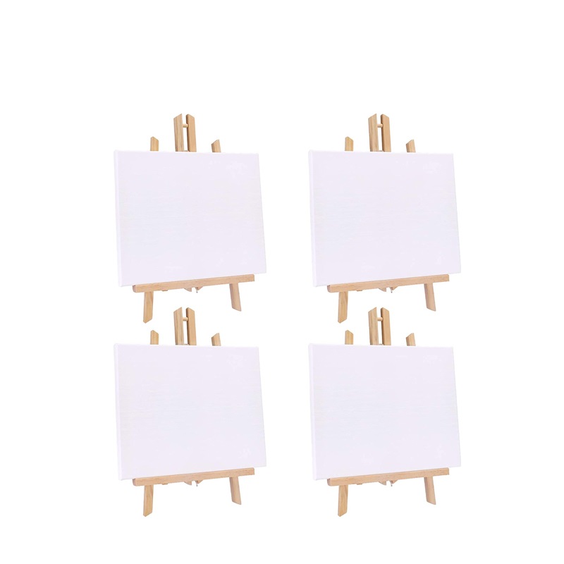 16 x 9.5 Inches Art Craft Painting Easel Stand Wooden Easels With Canvas For Kids Artist