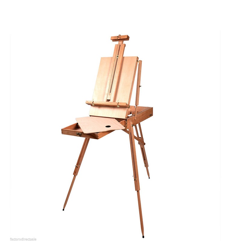 Factory Direct Sale Portable Beech Wood Italy Easel For Arttist Painting