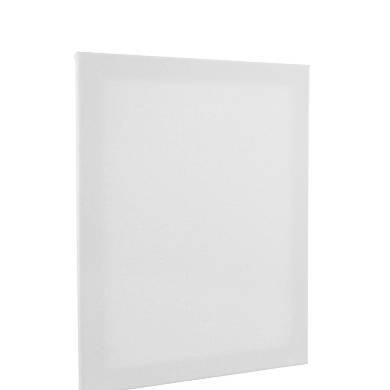 Factory custom white stretched blank artist paint canvas for kids set