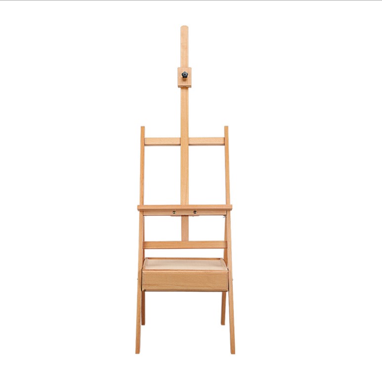 Solid Wood Easel Drawer Type Wooden Bracket Type Children Adult Oil Painting Sketch Beech Wood Studio Easel