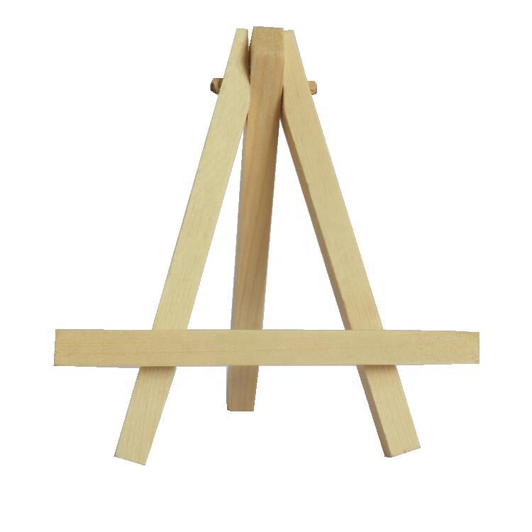 Wholesale Mini Artist Wooden Easel Wood Wedding Table Card Stand Display Holder For Party Decor 10*11cm