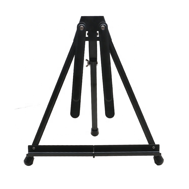 Adjustable Black Aluminum Tabletop Display Easel with Extension Arm Wings Portable Artist Tripod Folding Frame Stand Hold Canvas