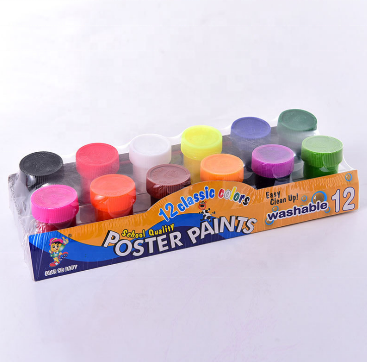 Non-toxic cheap bottle water colour color acrylic paint pigment DIY for drawing painting