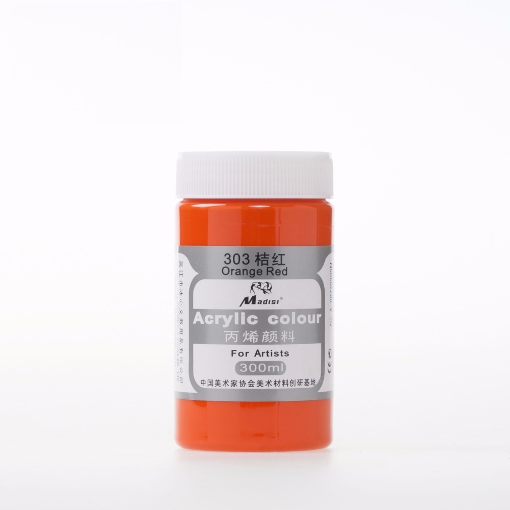 Wholesale High Quality Non-Toxic Plastic bottle 300ml Professional Artist Acrylic Color Paint