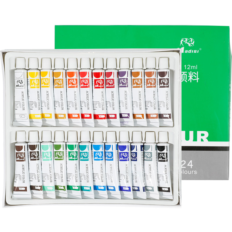 Acrylic Paint for Kids Diy Drawing Good Price of Sale Wholesale Colorful 24 Color Set Painting