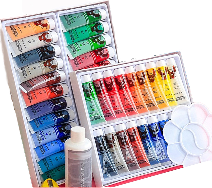 24color wholesale pintura acrilica and artist acrylic paint colours set