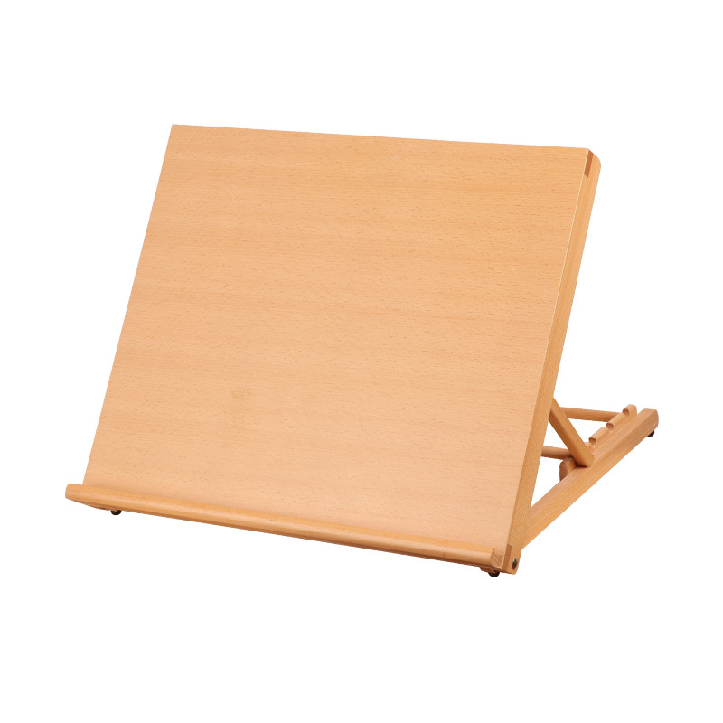 Drawing Board Table Top Easel, Portable Table Easel Beechwood Adjustable Desktop Artist Easel for Painting, Drawing, Sketch,