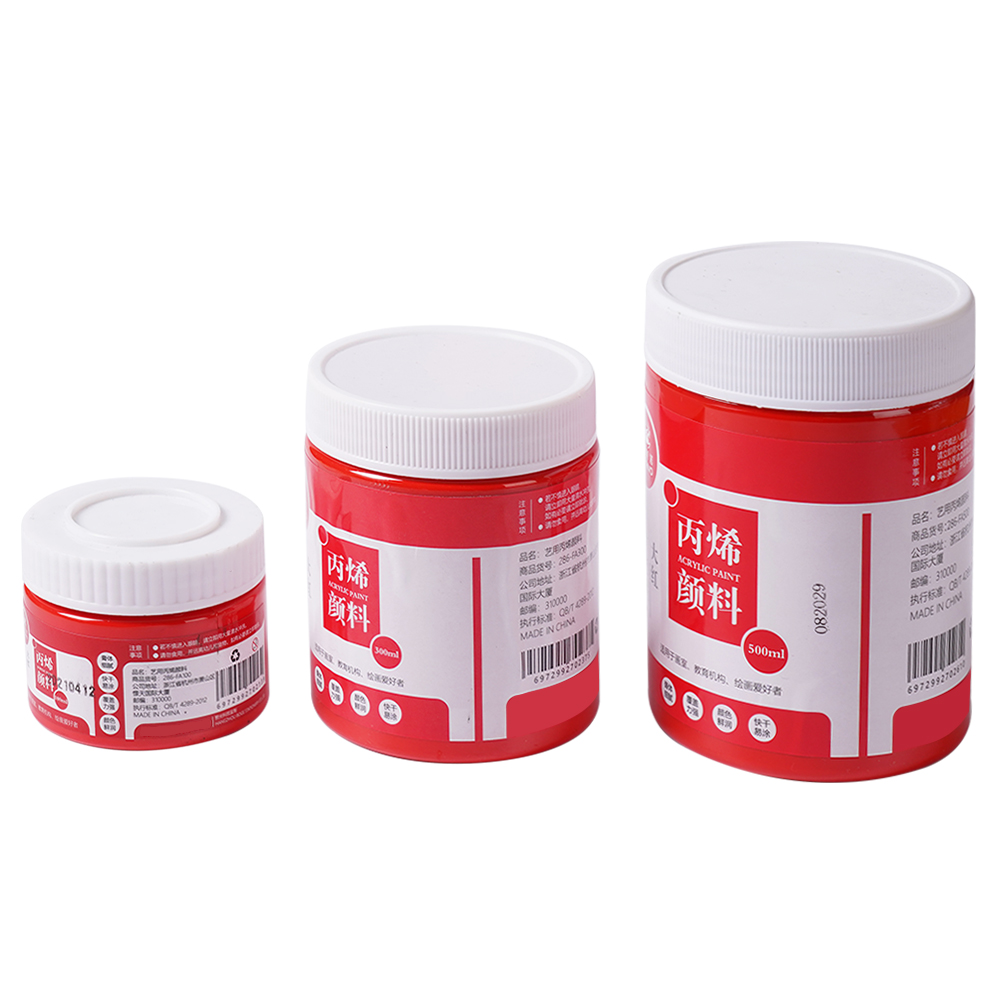 Wholesale supplier 100/250ml Bottles Water-Based Matte Finish art acrylic colors paint set Large Metallic Color Acrylic Paints