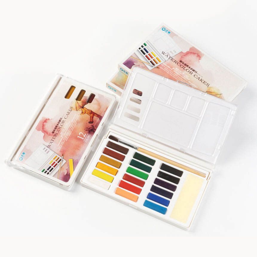 Simbalion 12/18/36 colours high quality transparent solid watercolor paint set