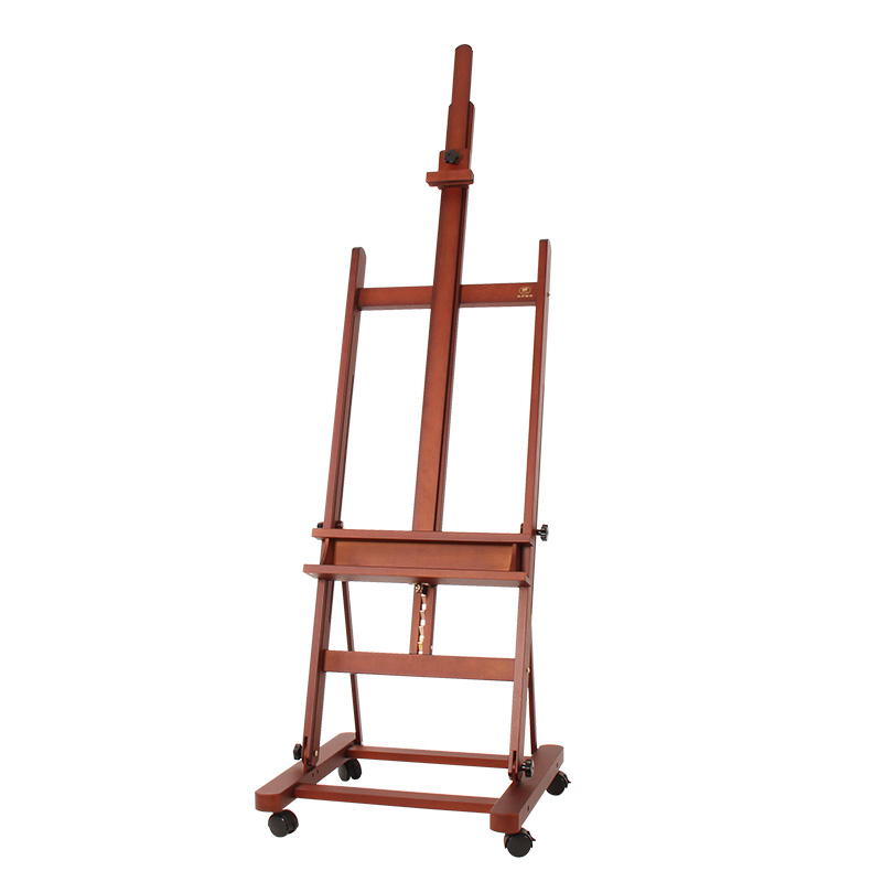 High Quality Top Quality Artist Master wooden Drawing Painting studio easel with wheel