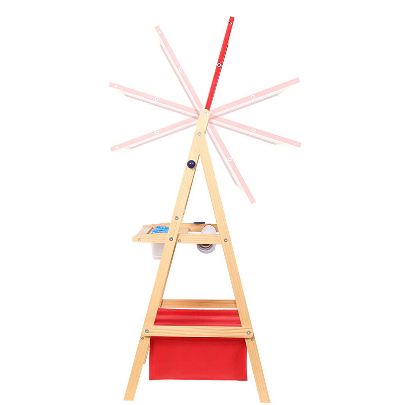 High quality wooden kids easel erasable drawing board