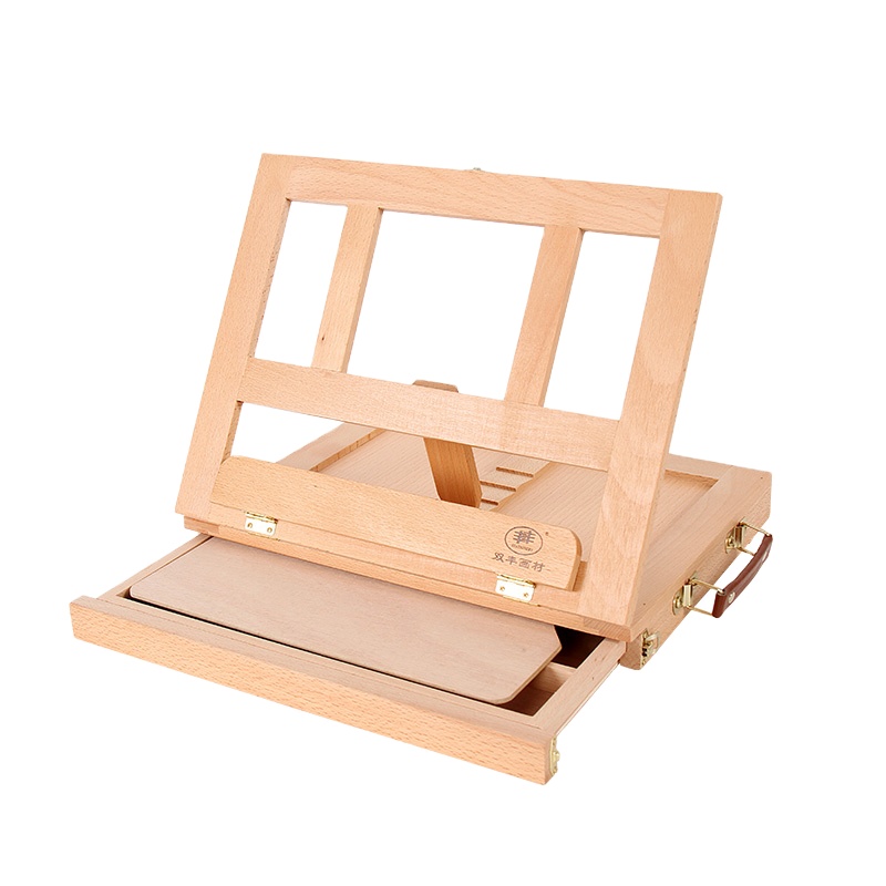 Artist Easel with Storage Drawer Adjustable Folding Wooden Folding Easel
