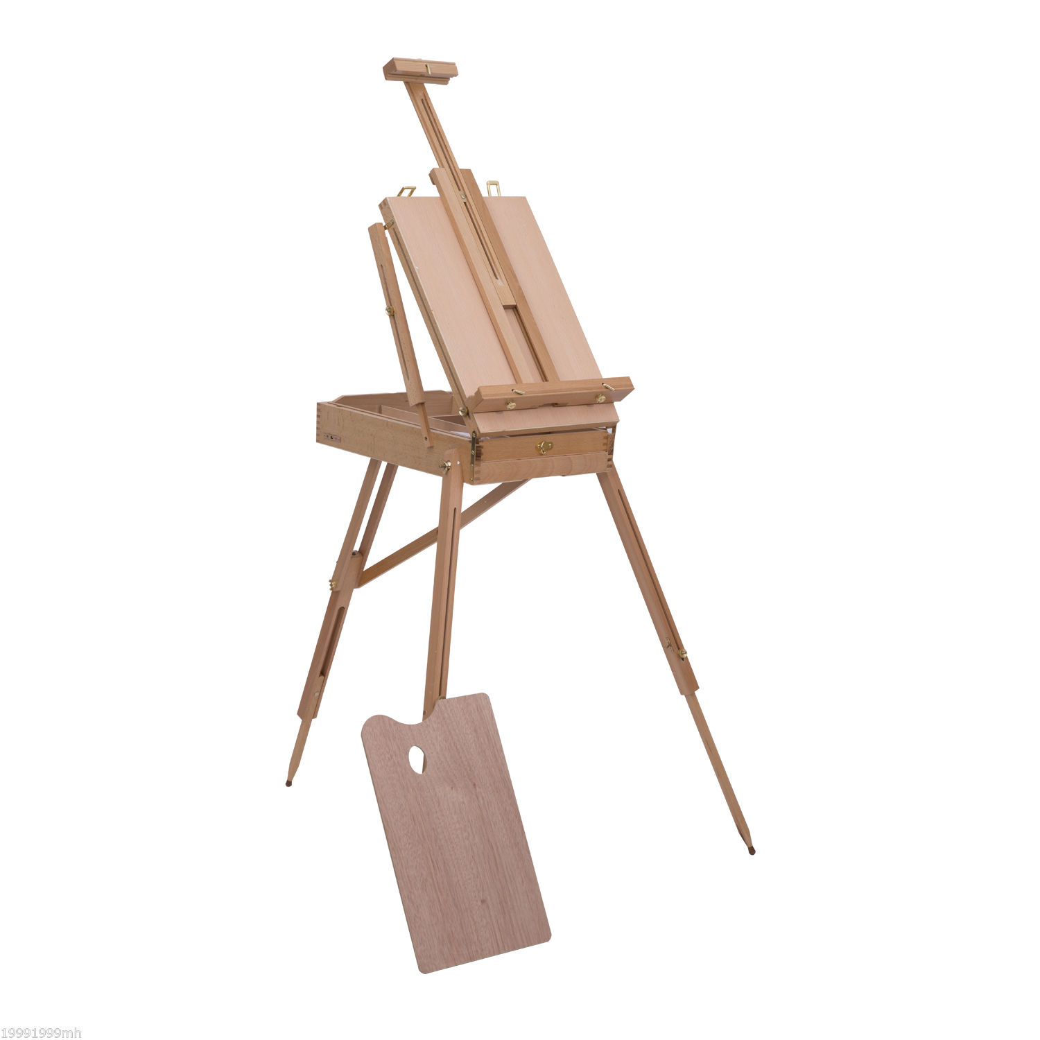 Folding Wood French Artists Easel Set Portable Art Painters Tripod Sketch Craft