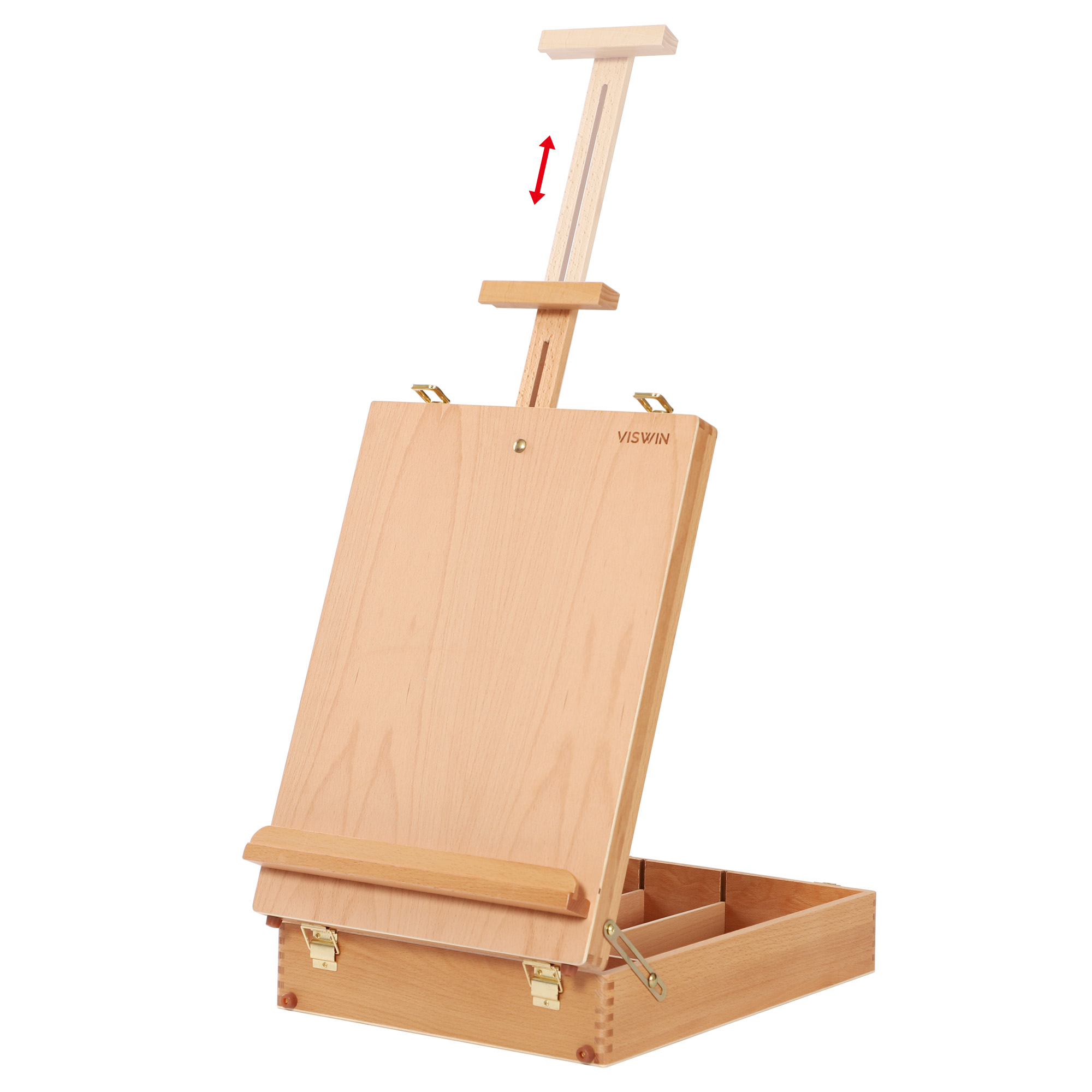 French Easel Artist Wooden Table Top Desk Sketch Case Floor Easel Art Painters